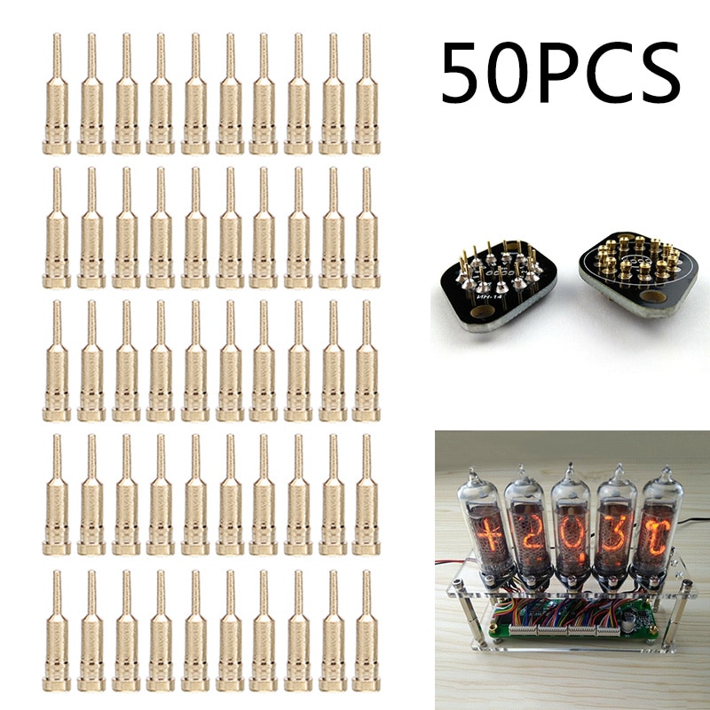 50pcs/set 0.8mm Durable Tube Socket Pins Nixie/VFD ..